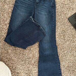 Shyanne Dark Blue Flare Jeans